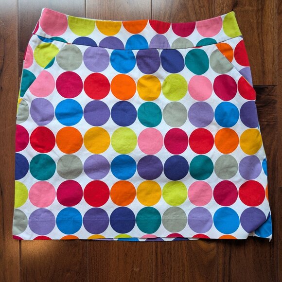 Loudmouth Ladies Skort Skirt Golf Fairway Disco Balls polka dot size 4 - Picture 2 of 6
